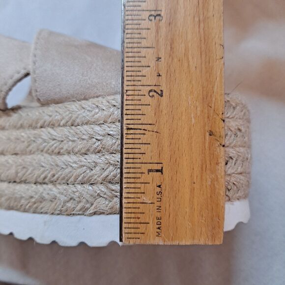 Bonnibel Platform Espadrilles Women’s Size 5.5 Tan Crisscross Slides Sandals - Picture 10 of 10